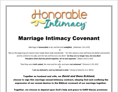Honorable Intimacy Marriage Covenant Print (C)